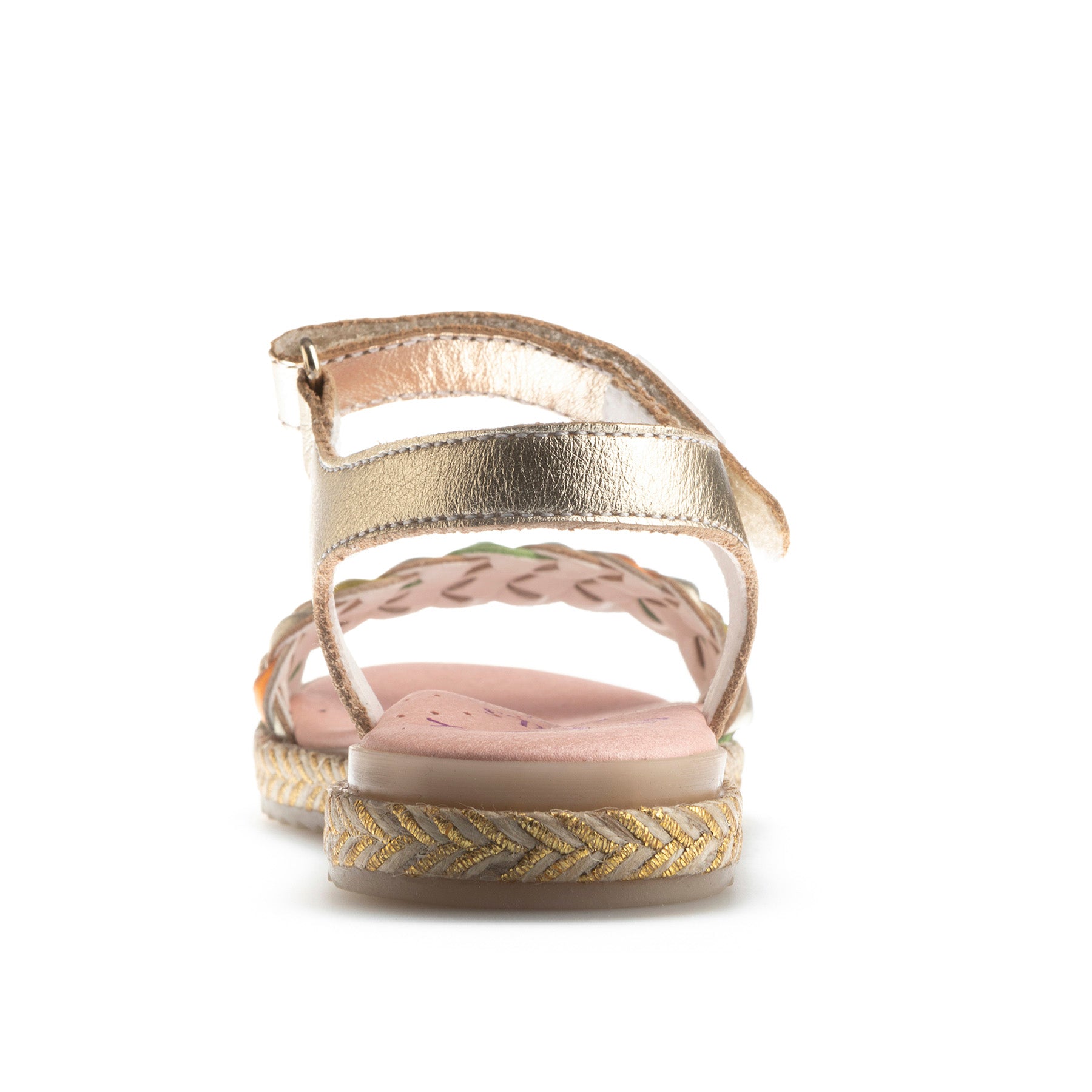 Gold braided sandals clearance