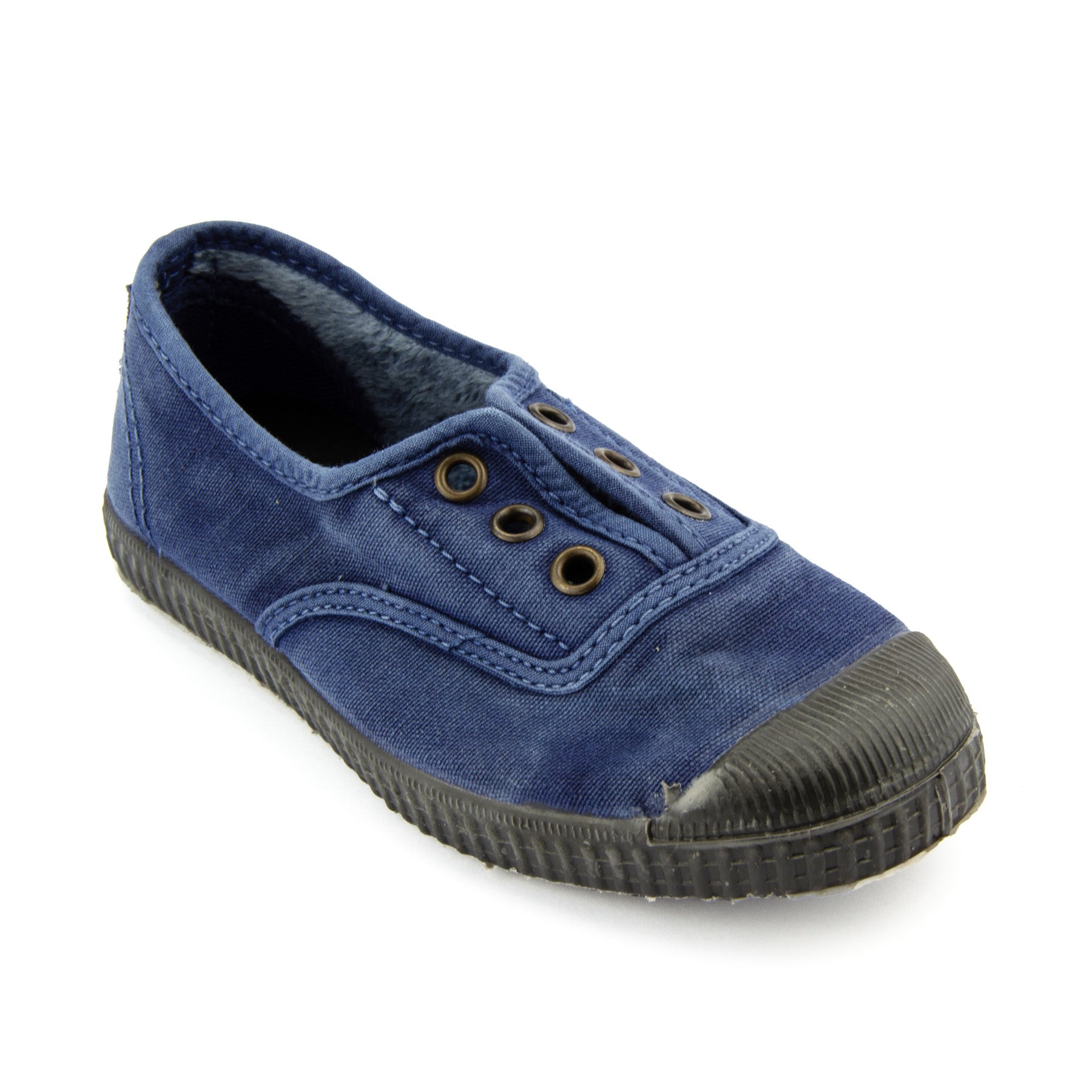Cienta Stonewashed Kids Slip ons
